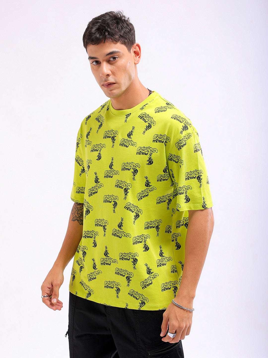 Men's Printed Oversized Fit T-Shirt