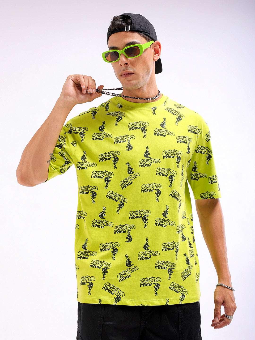 Men's Printed Oversized Fit T-Shirt