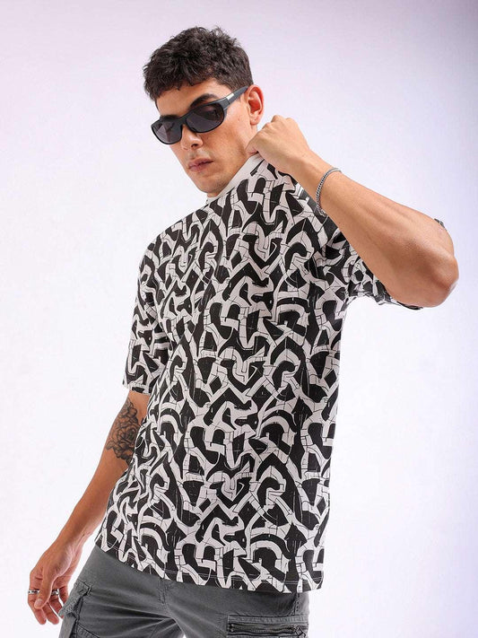 Men's Printed Oversized Fit T-Shirt