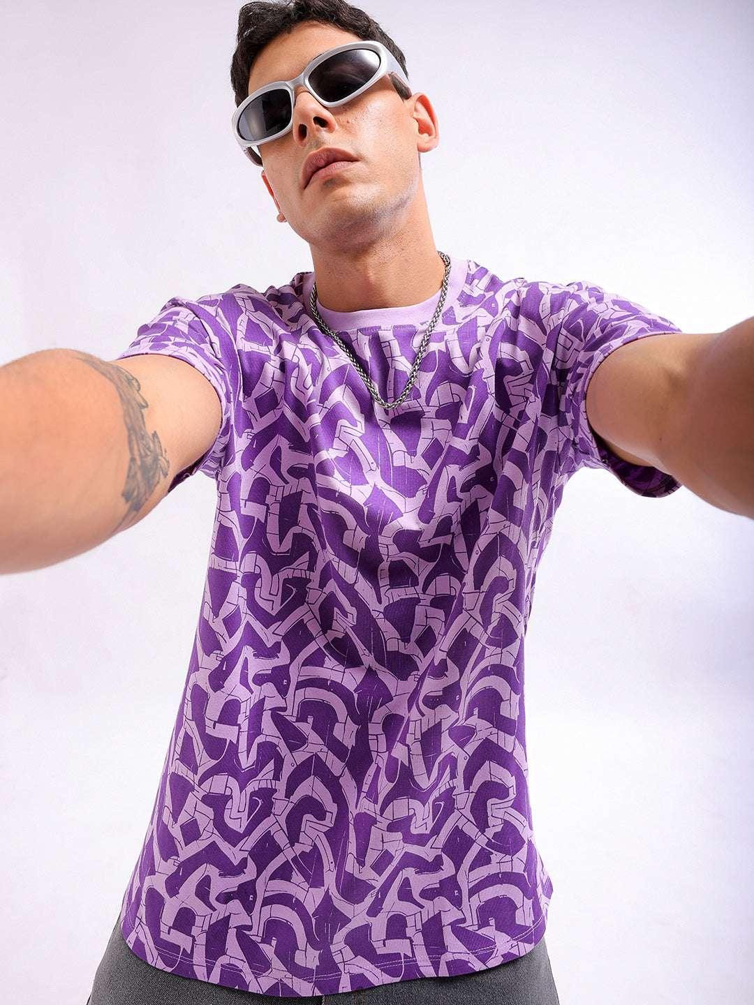 Men's Printed Oversized Fit T-Shirt