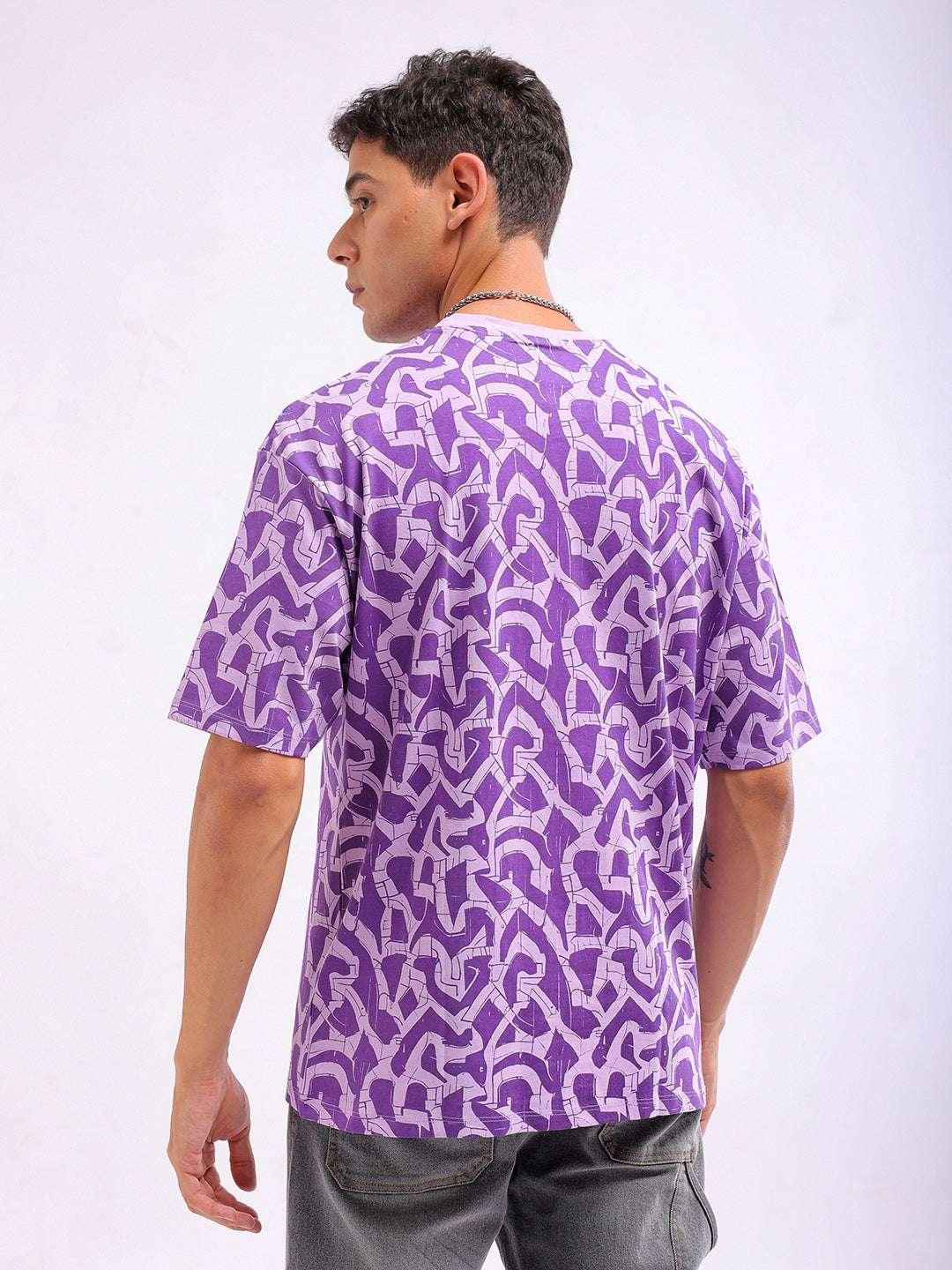 Men's Printed Oversized Fit T-Shirt