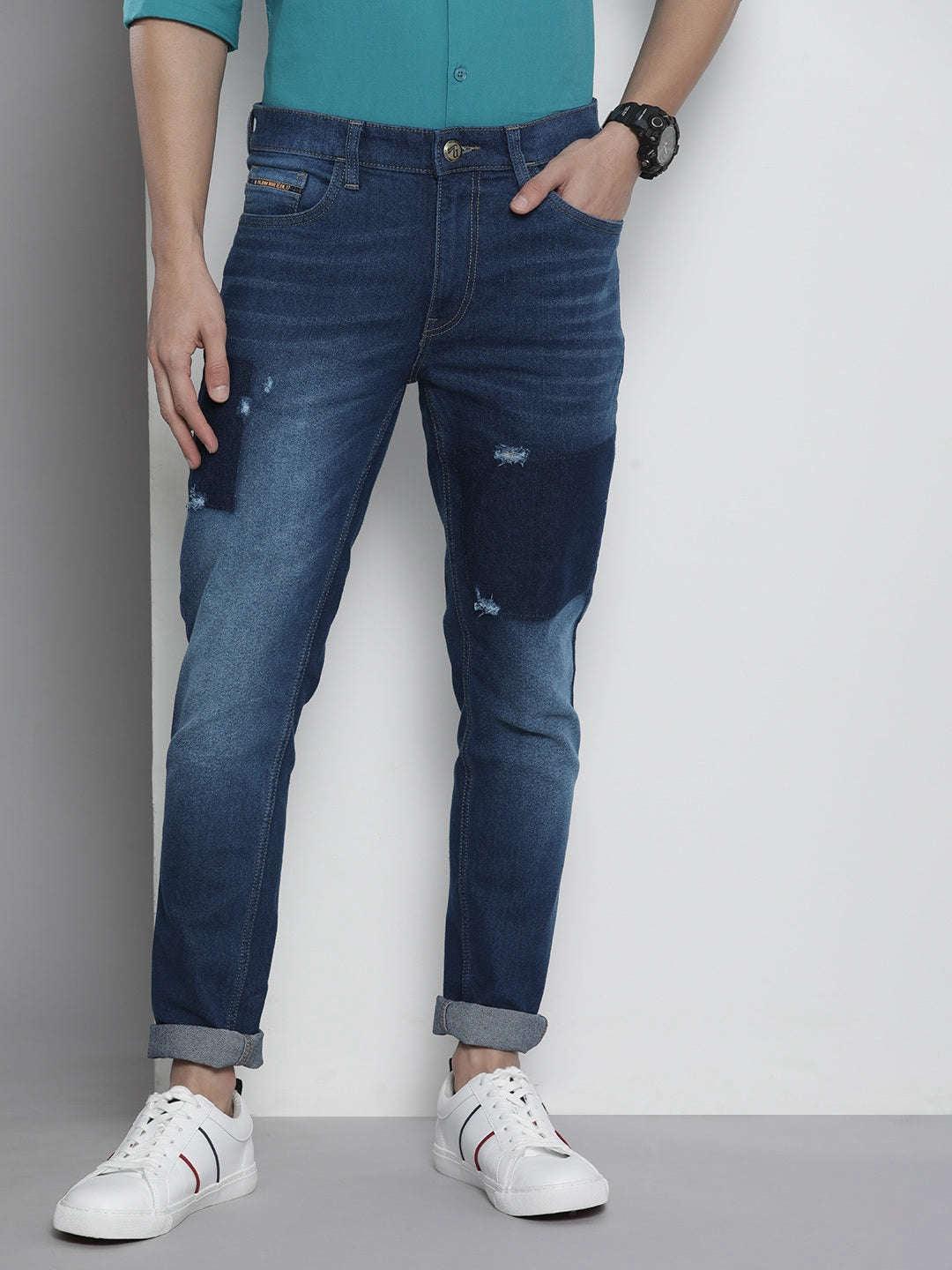 Men's Solid Regular Fit Jeans