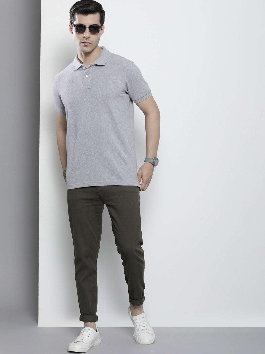 Men's Solid Slim Fit Chino