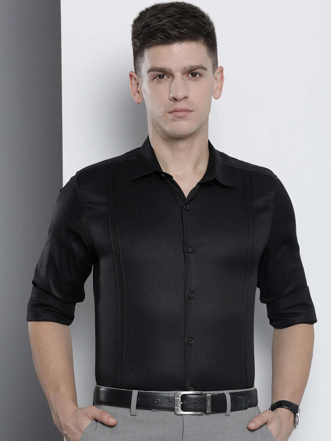 Men's Solid Slim Fit Luxe Formal Shirt