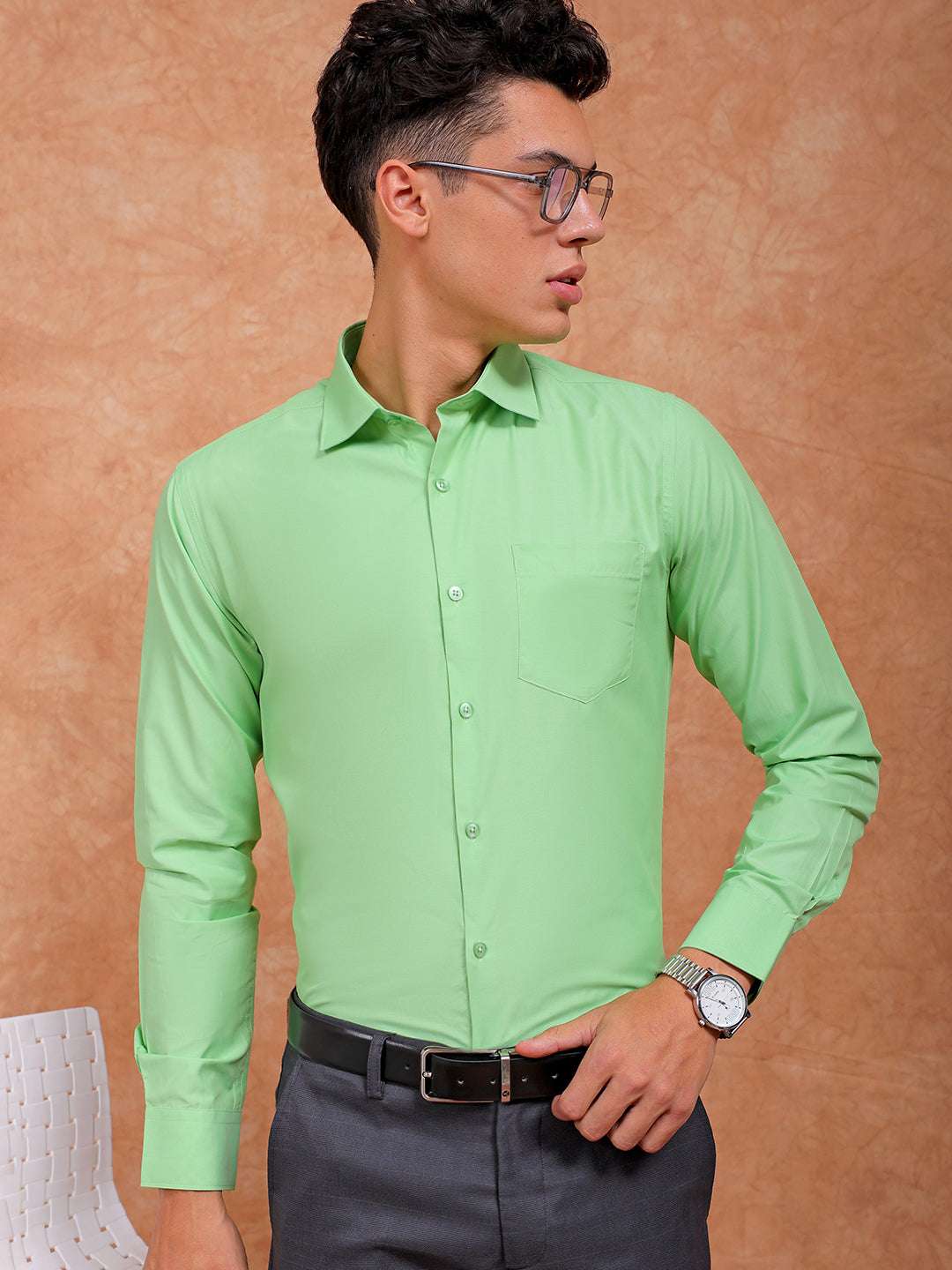 Men's Solid Slim Fit Formal Shirt