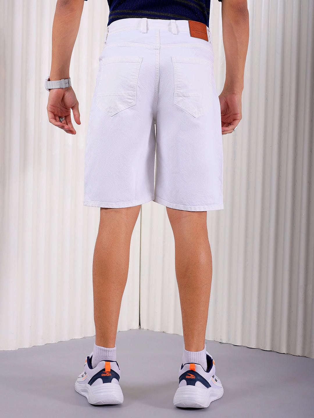 Men's Solid Regular Fit Shorts