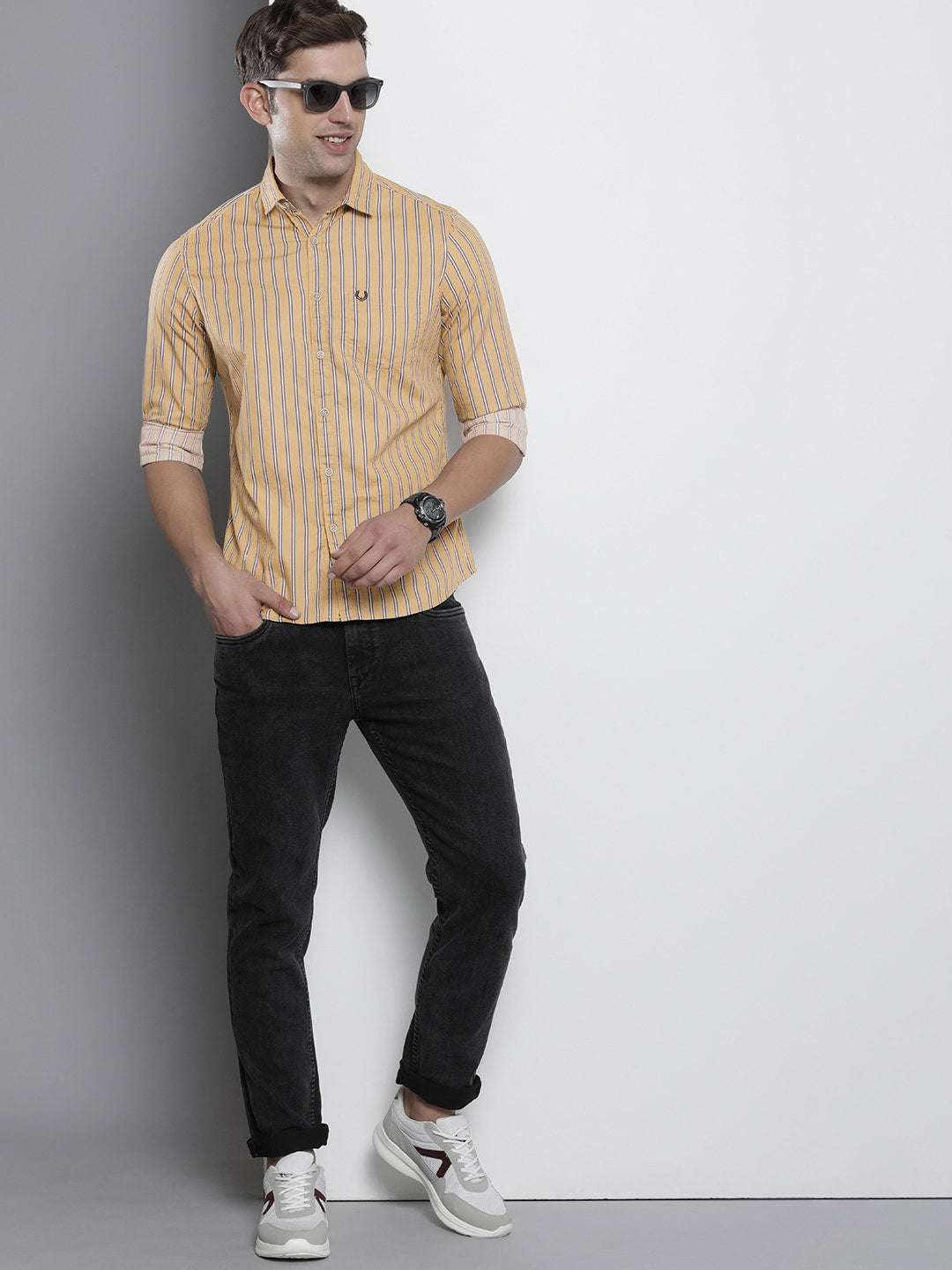 Men's Striped Slim Fit Shirt