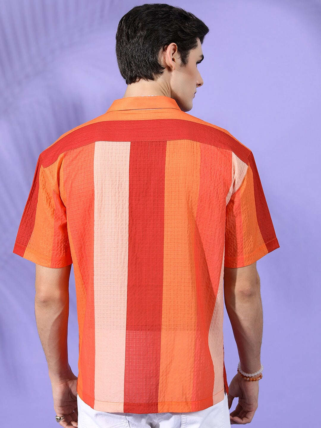 Men's Striped Resort Wear Shirt