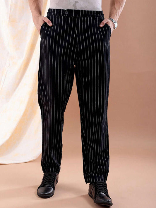 Men's Vertical Stripes Trouser