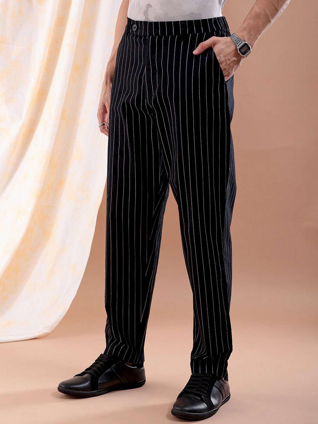 Men's Vertical Stripes Trouser