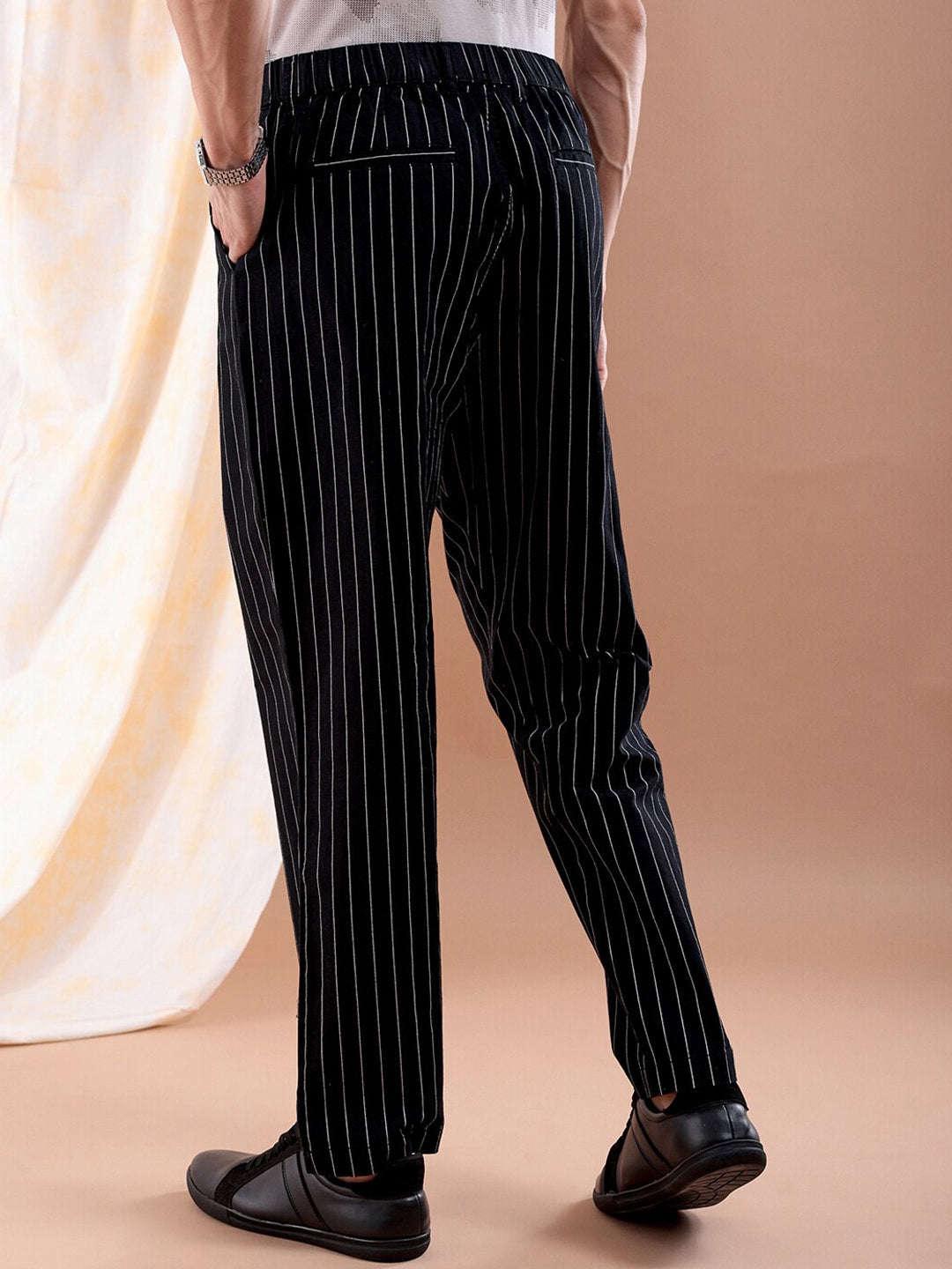 Men's Vertical Stripes Trouser