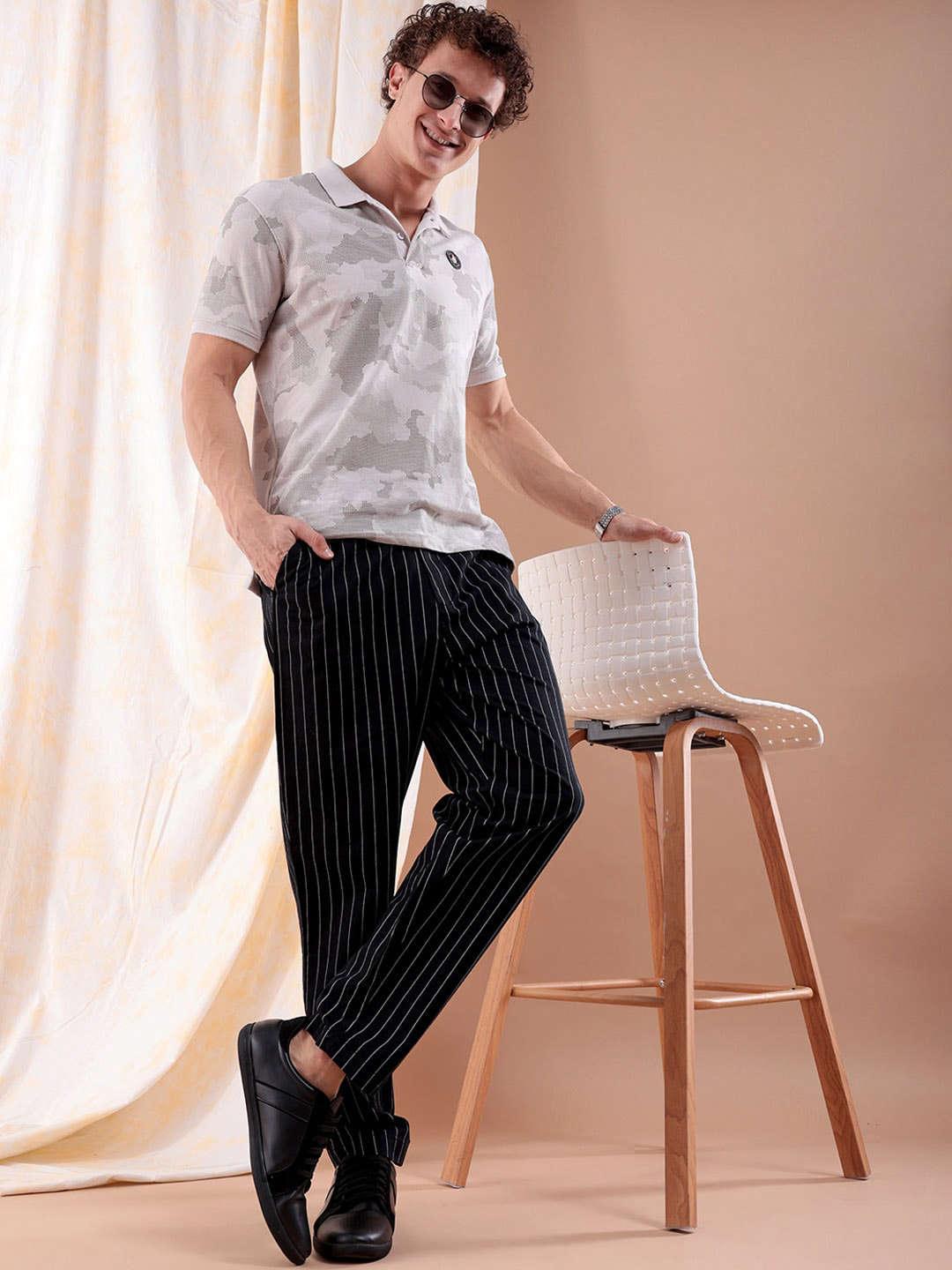 Men's Vertical Stripes Trouser