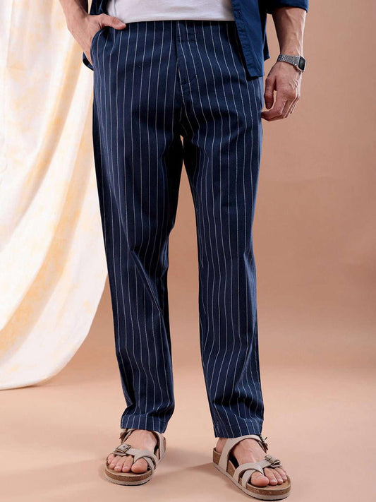 Men's Vertical Stripes Trouser