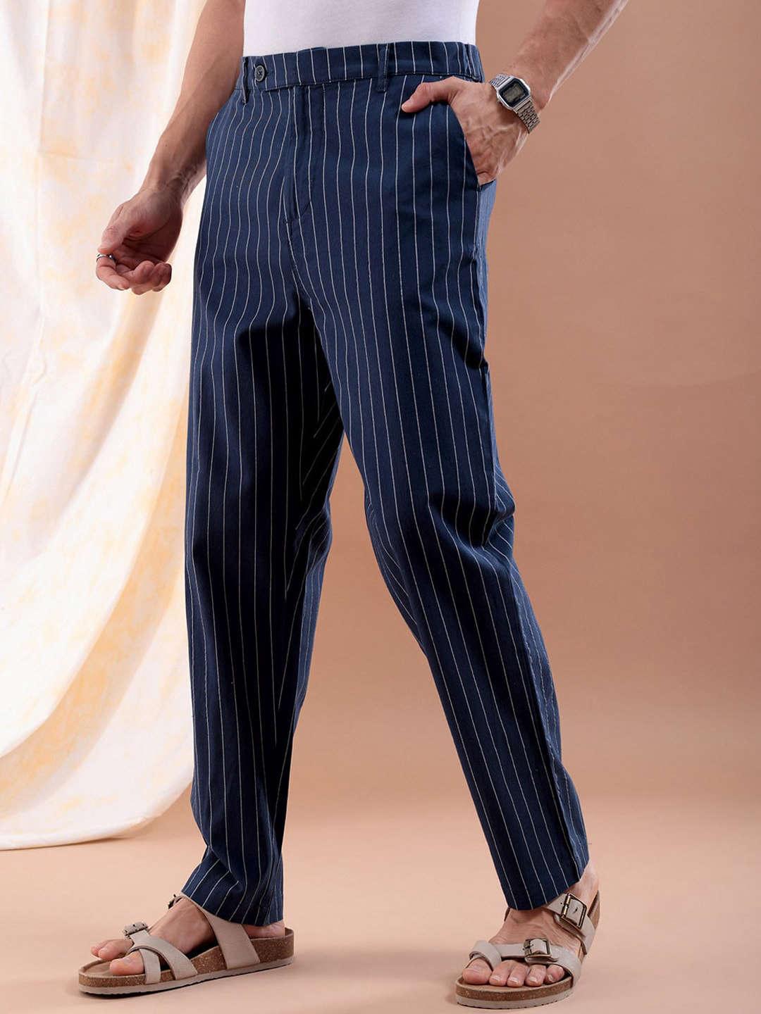 Men's Vertical Stripes Trouser