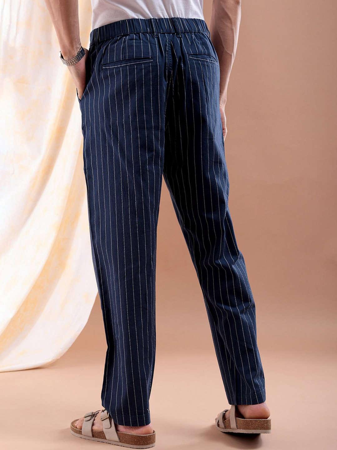 Men's Vertical Stripes Trouser