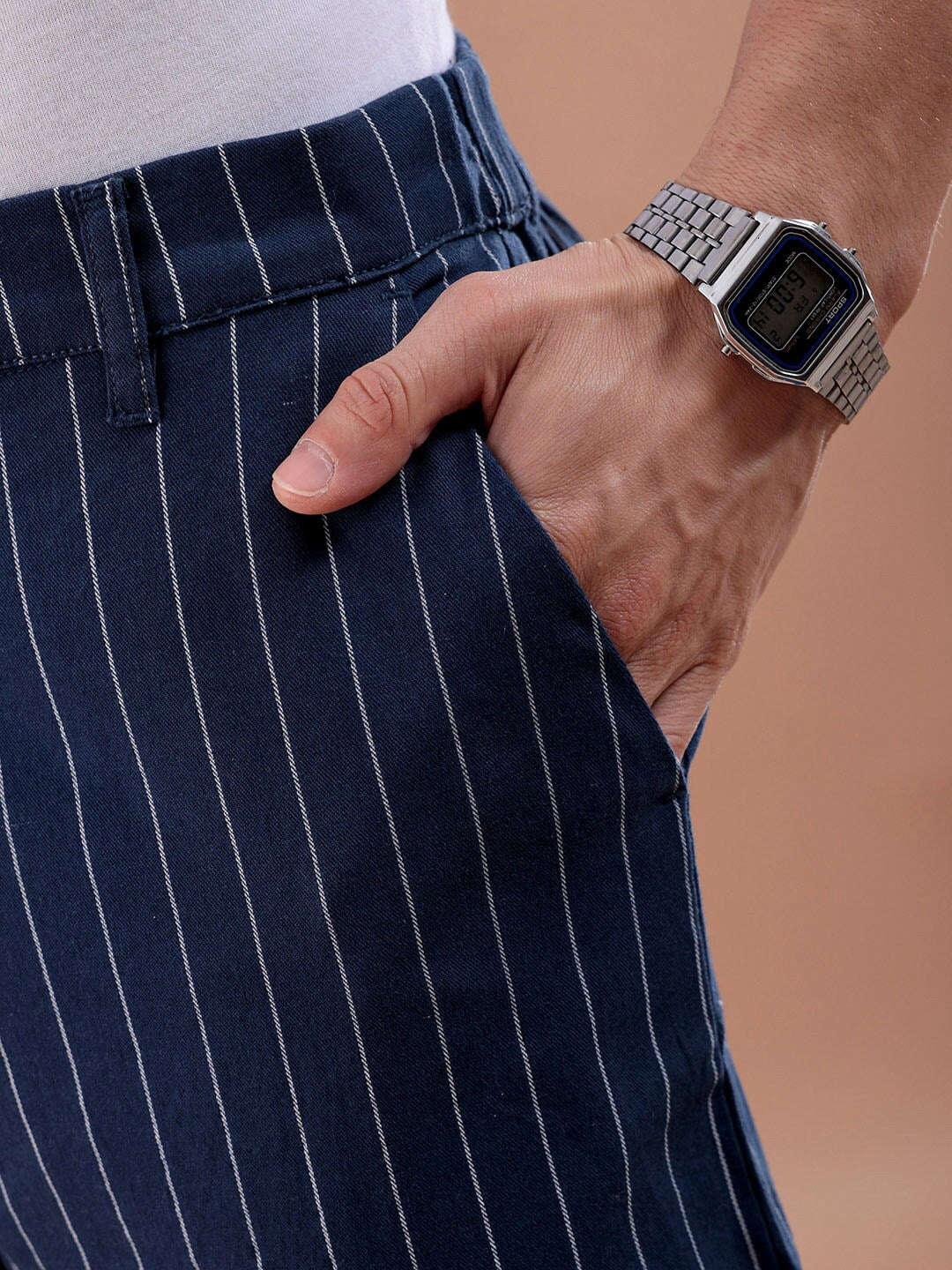 Men's Vertical Stripes Trouser