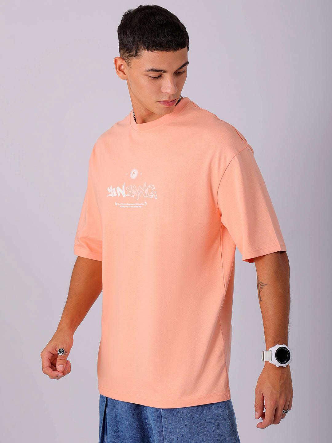 Men's Back Printed Oversized T-Shirt