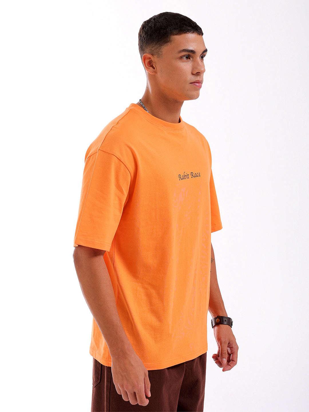 Men's Back Printed Oversized T-Shirt