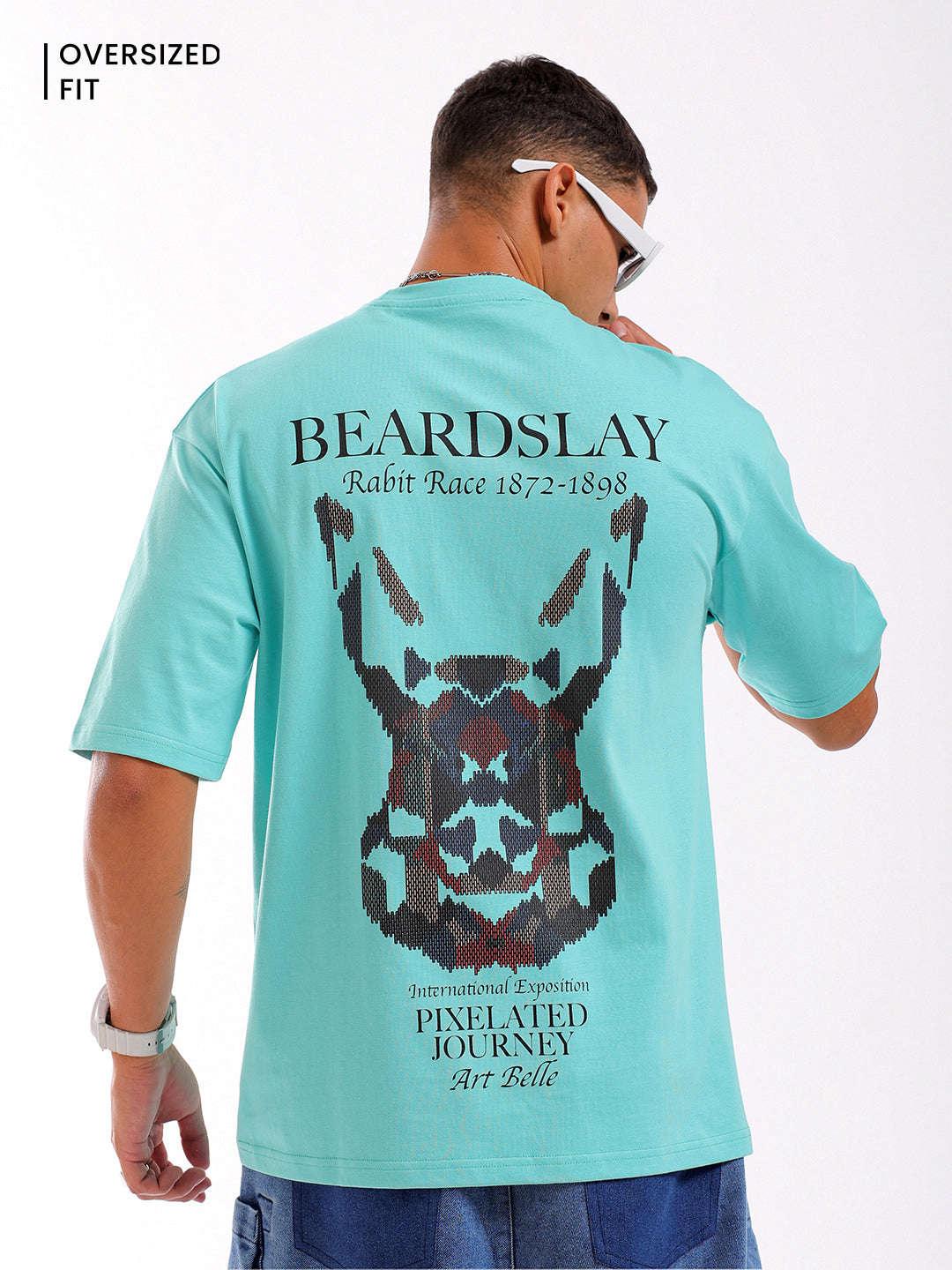 Men's Back Printed Oversized T-Shirt