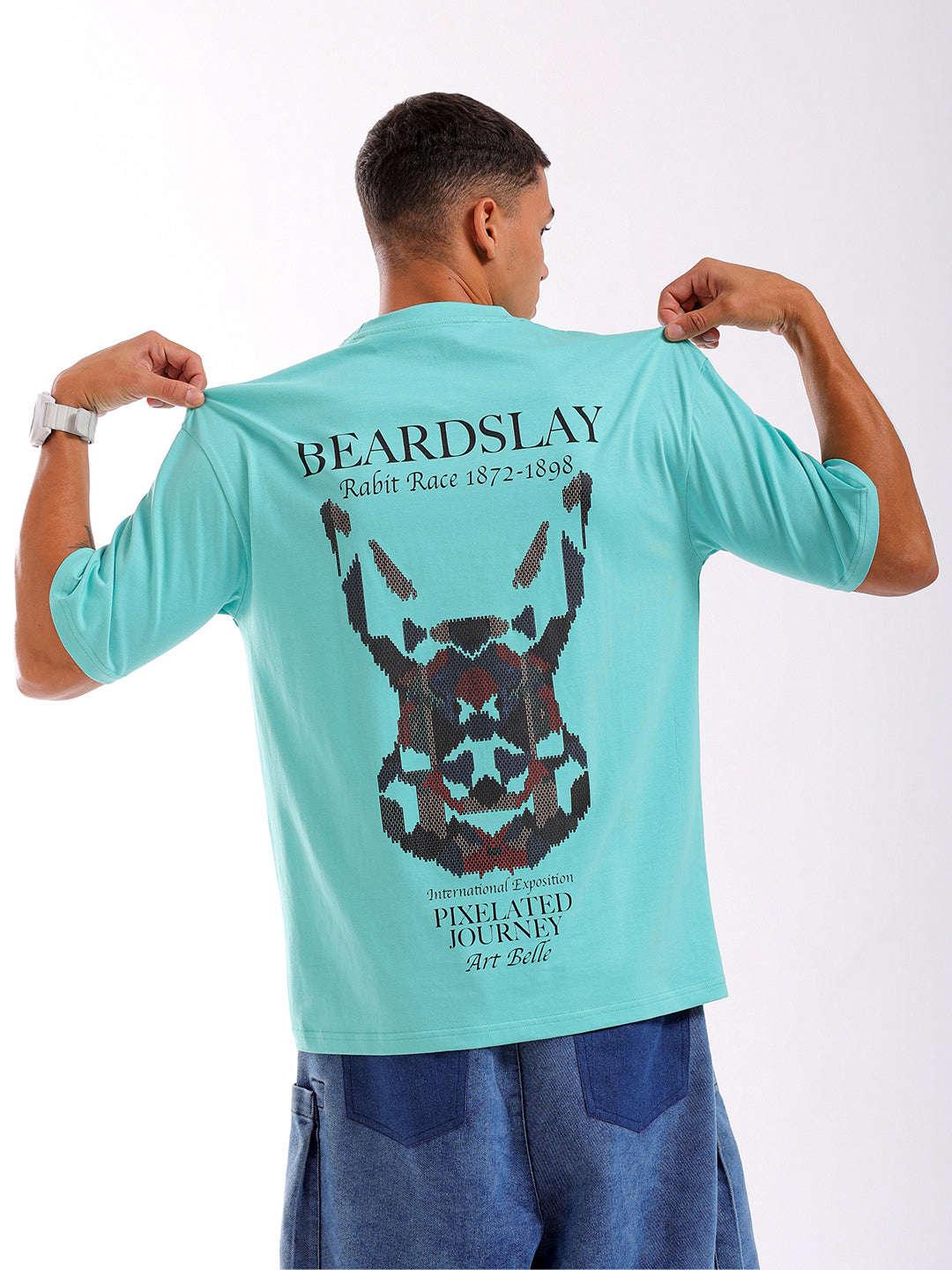 Men's Back Printed Oversized T-Shirt