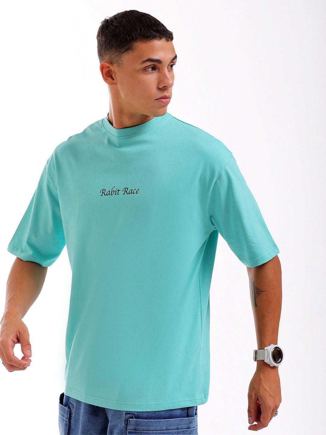 Men's Back Printed Oversized T-Shirt