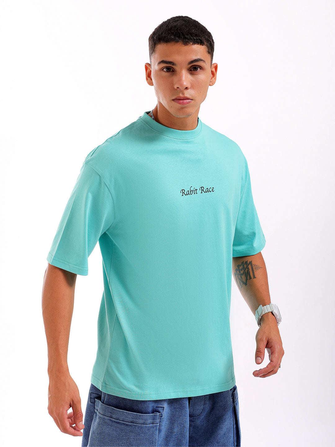 Men's Back Printed Oversized T-Shirt