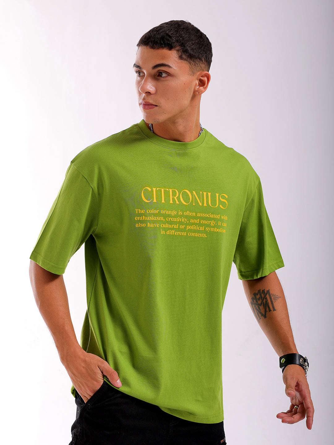 Men's Back Printed Oversized T-Shirt