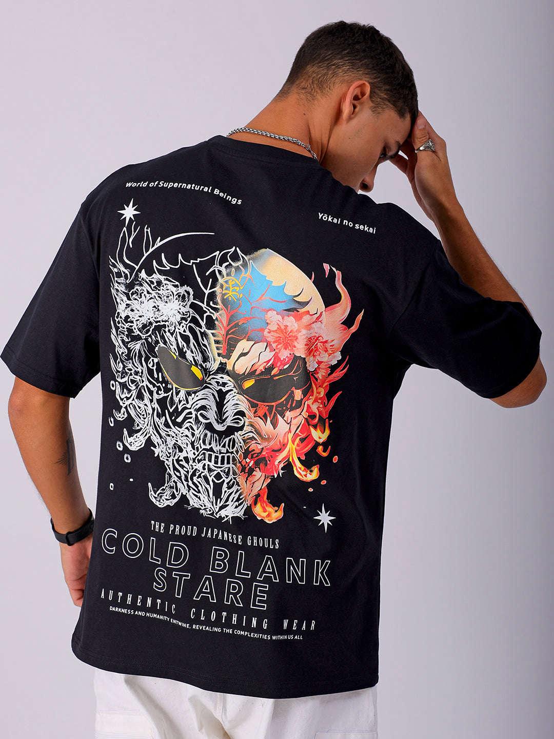 Men's Back Printed Oversized T-Shirt