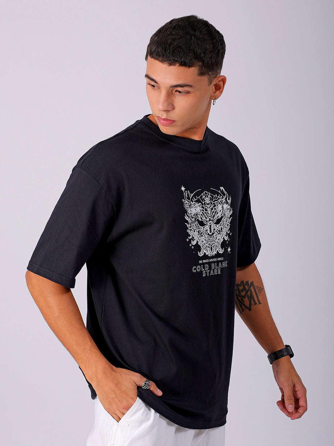 Men's Back Printed Oversized T-Shirt