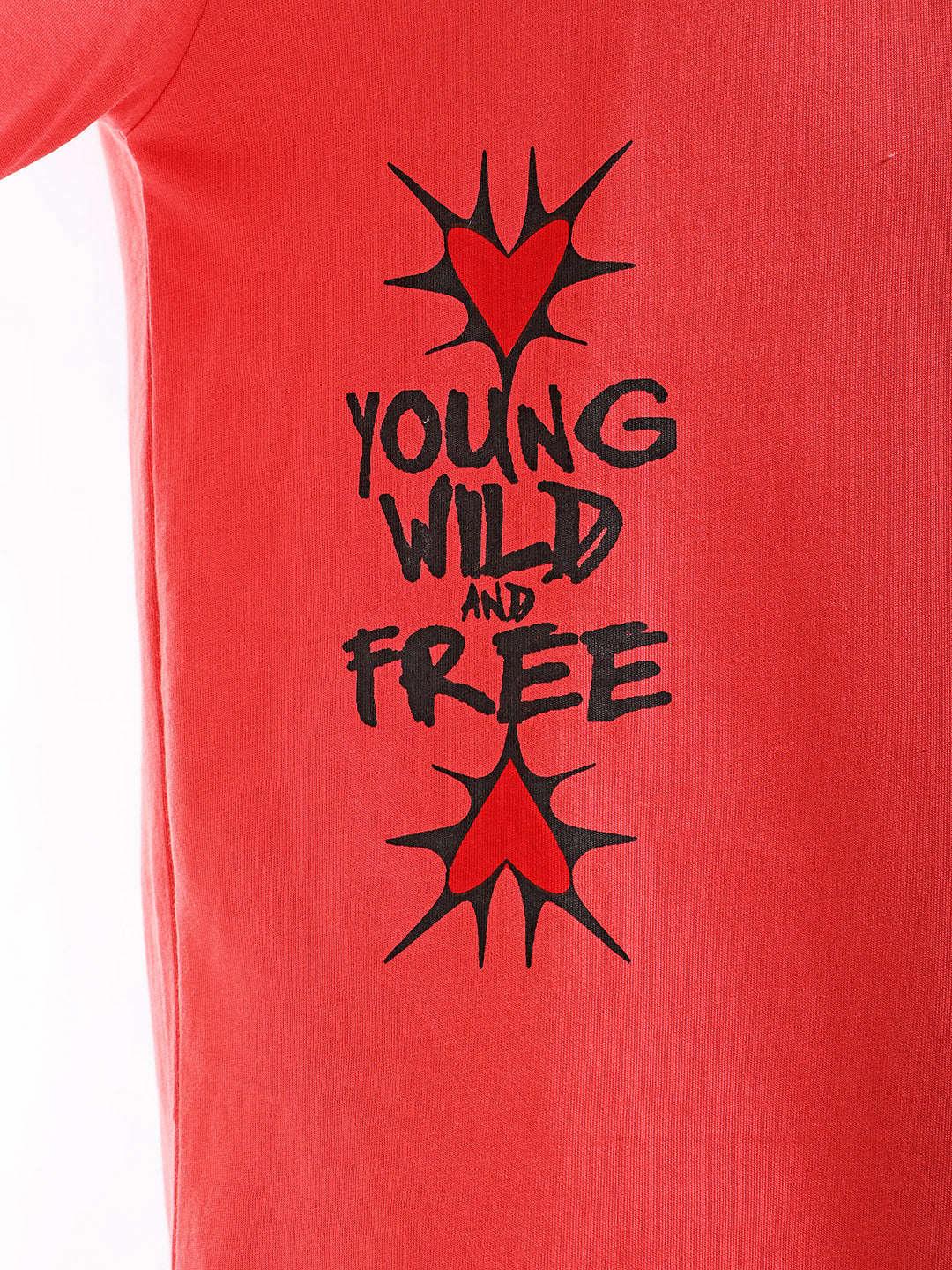 Men's Back Printed Oversized T-Shirt