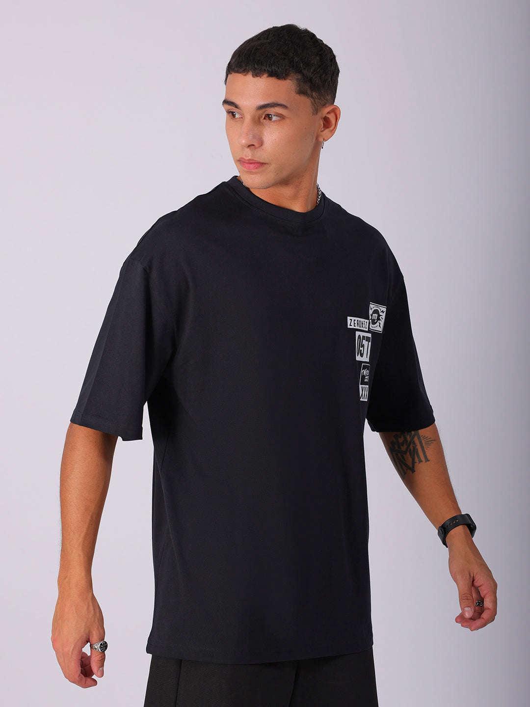 Men's Back Printed Oversized T-Shirt