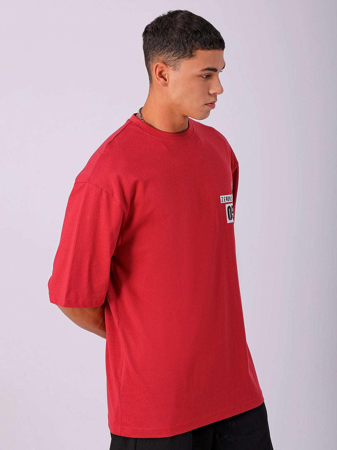 Men's Back Printed Oversized T-Shirt