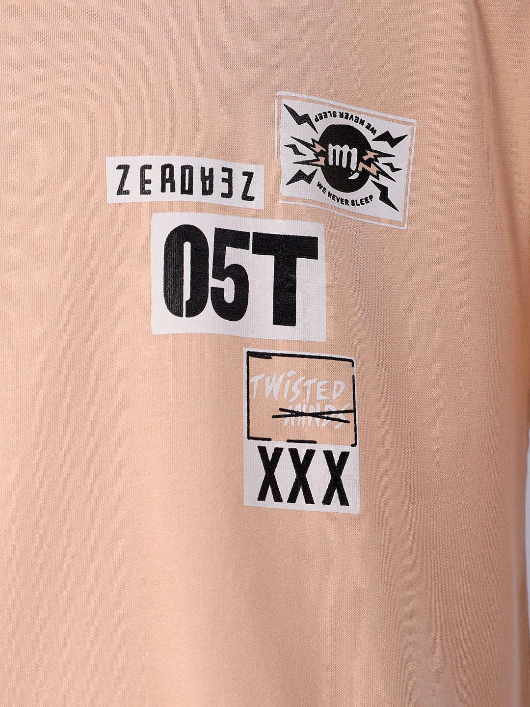 Men's Back Printed Oversized T-Shirt