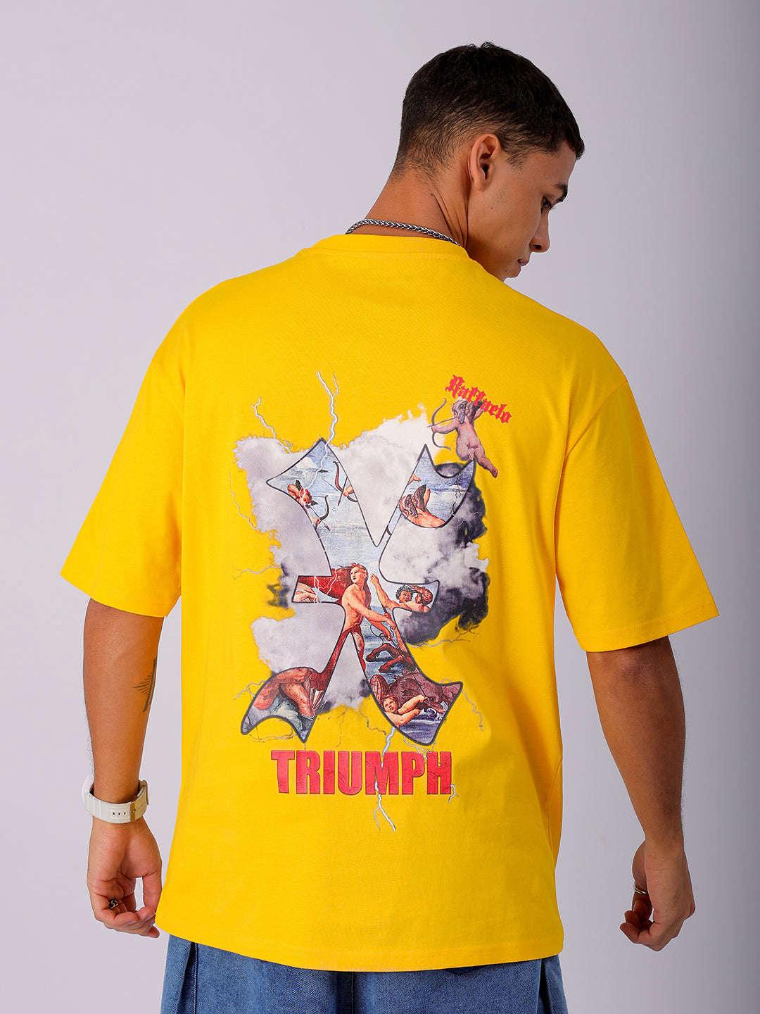 Men's Back Printed Oversized T-Shirt