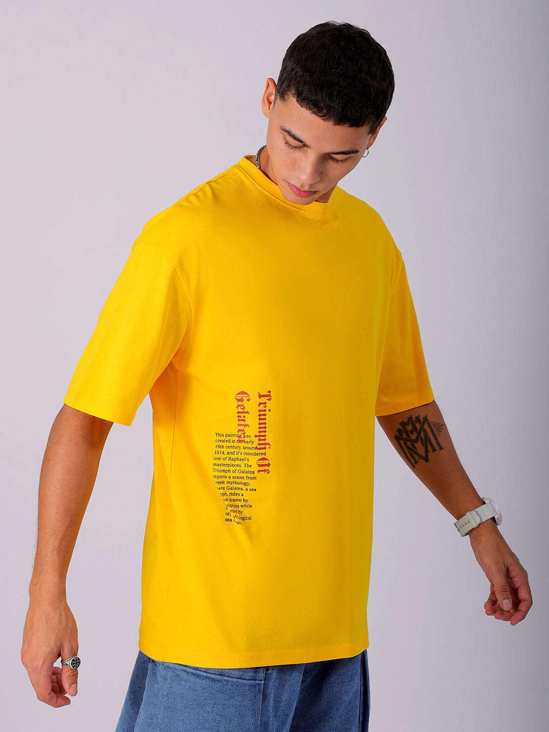 Men's Back Printed Oversized T-Shirt