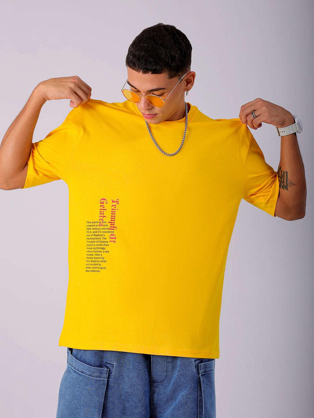 Men's Back Printed Oversized T-Shirt