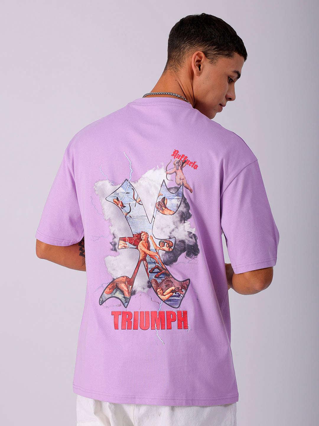 Men's Back Printed Oversized T-Shirt