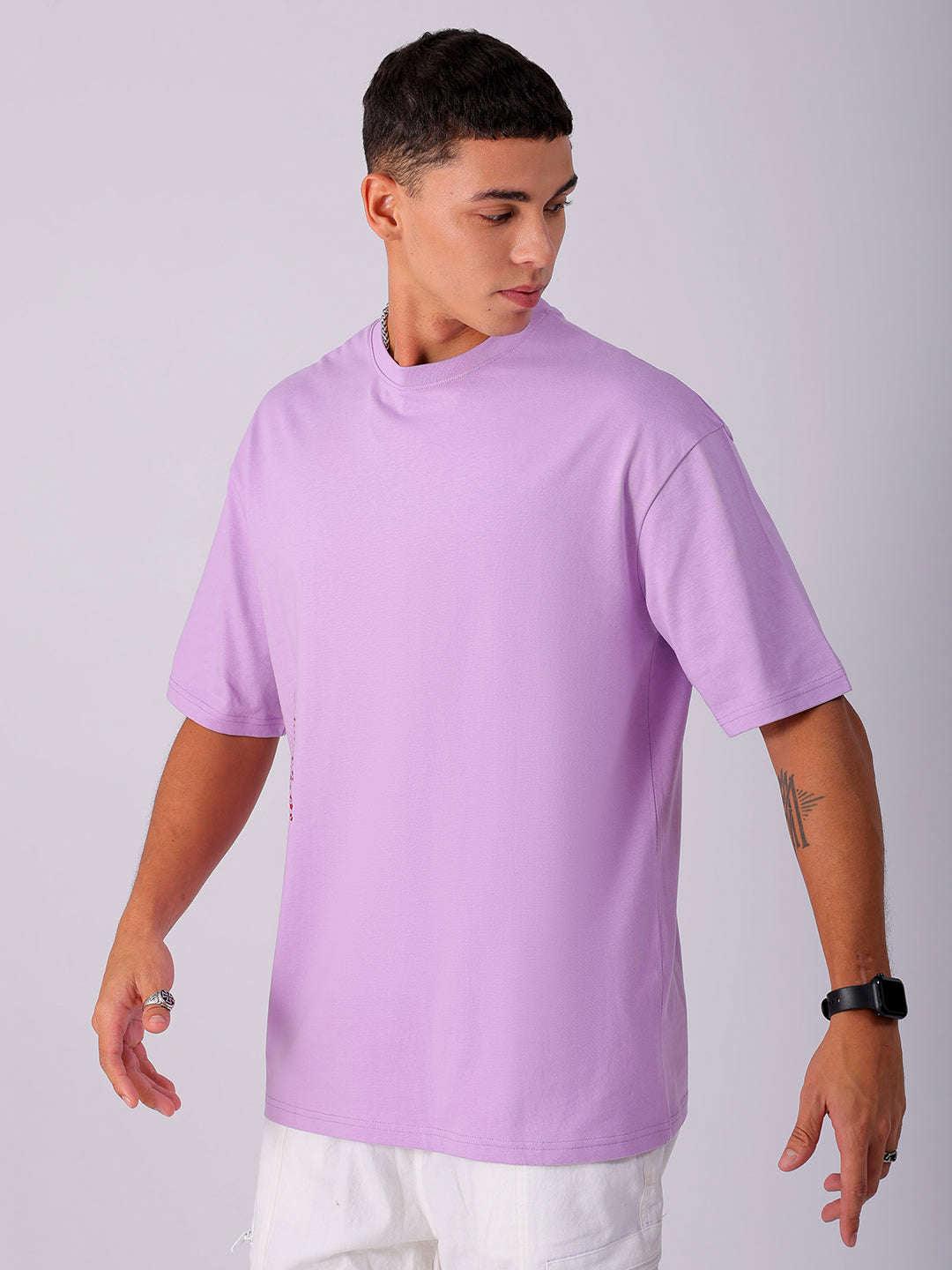 Men's Back Printed Oversized T-Shirt