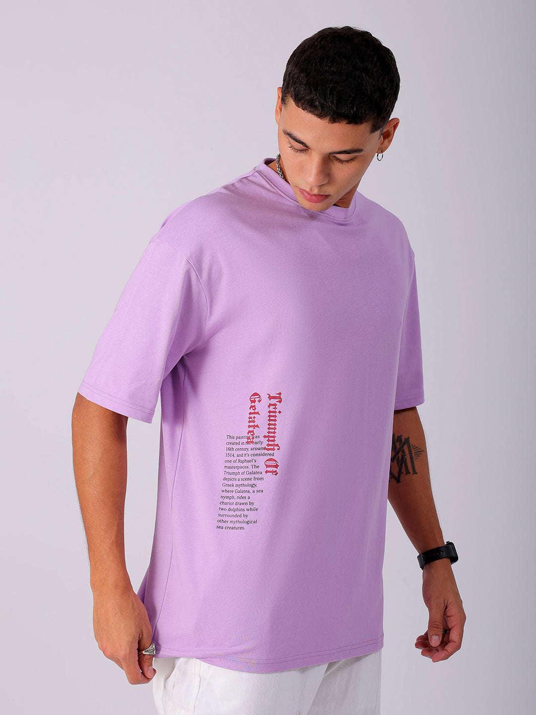 Men's Back Printed Oversized T-Shirt