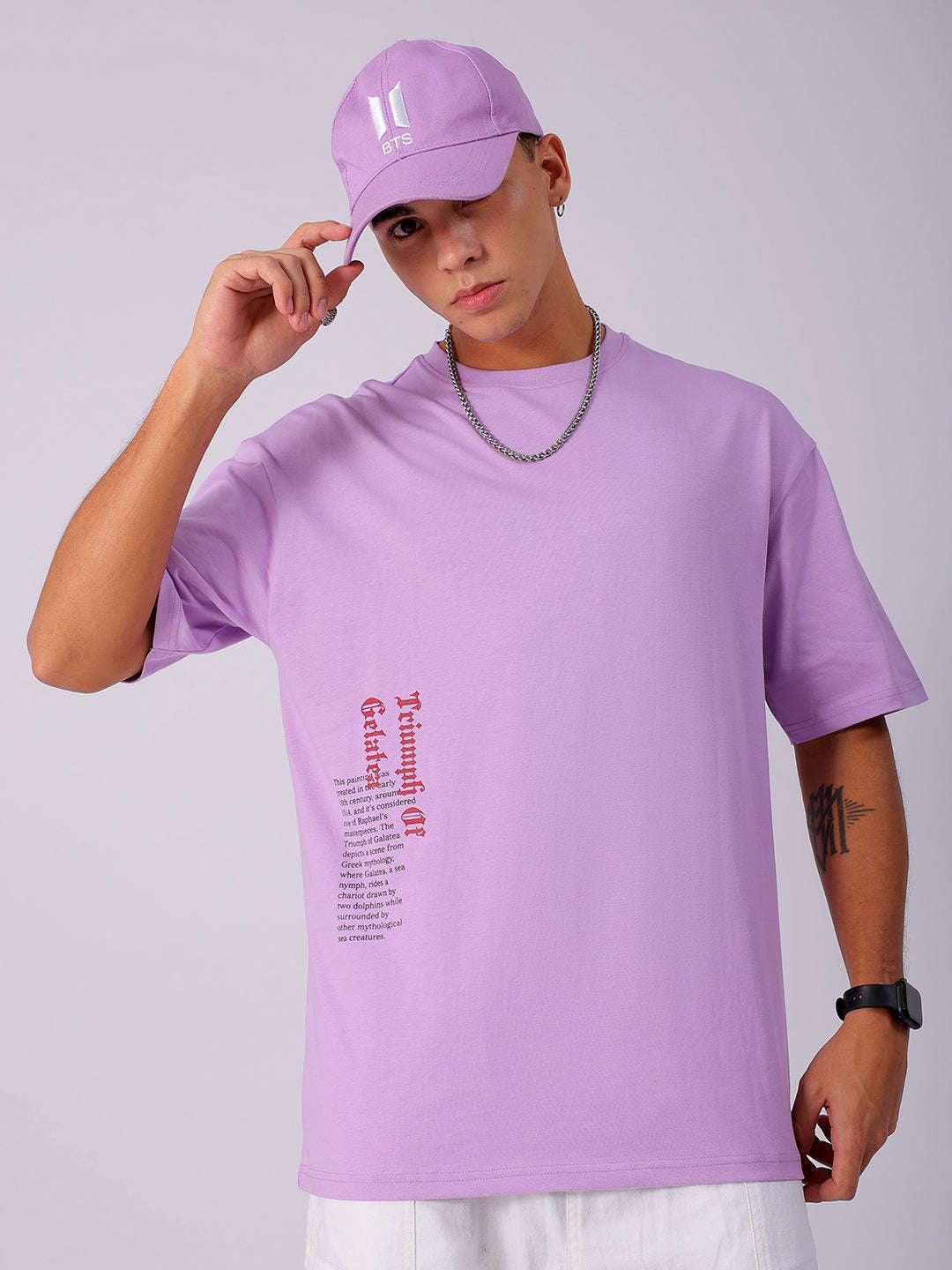 Men's Back Printed Oversized T-Shirt