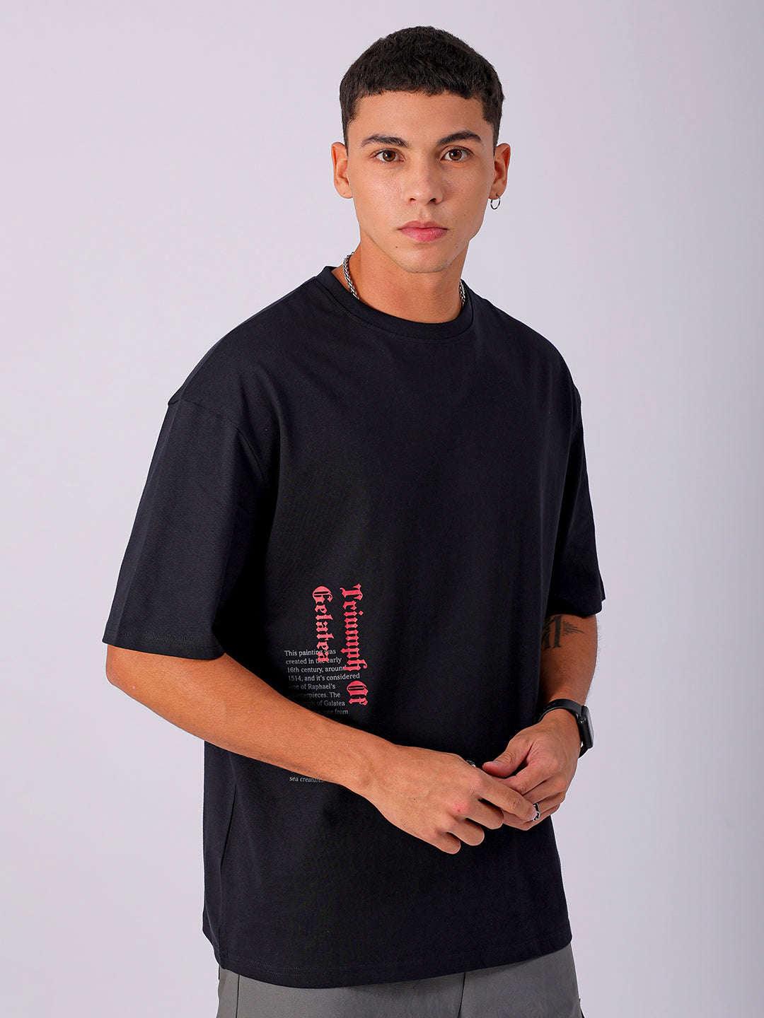 Men's Back Printed Oversized T-Shirt