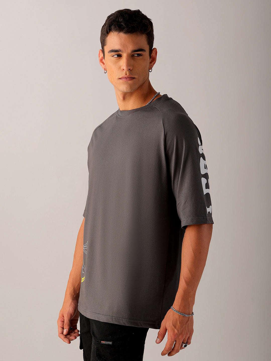 Men's Back Printed Oversized T-Shirt