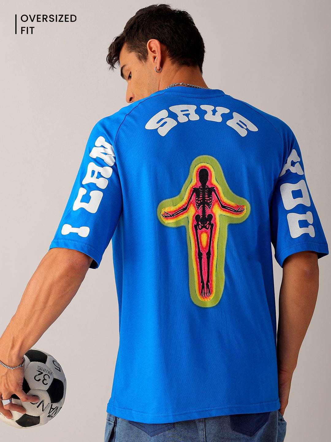 Men's Back Printed Oversized T-Shirt