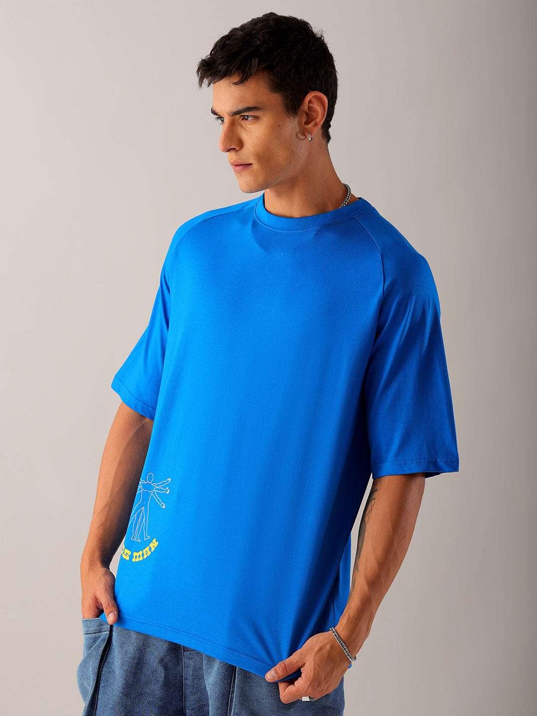 Men's Back Printed Oversized T-Shirt