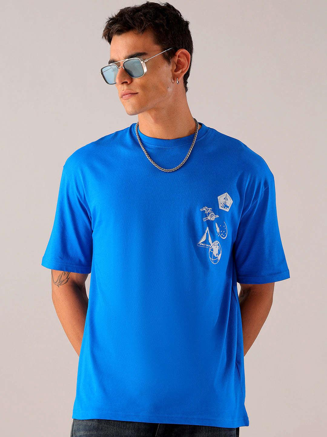 Men's Back Printed Oversized T-Shirt