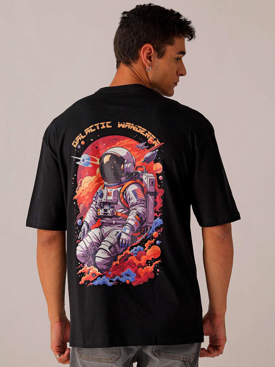 Men's Back Printed Oversized T-Shirt