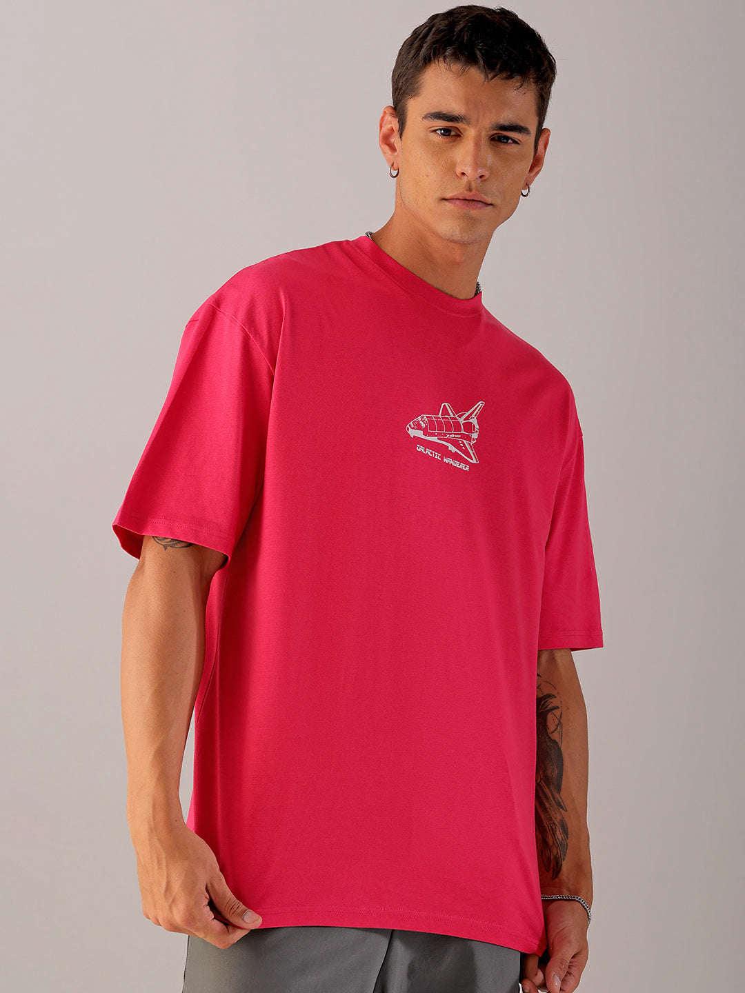 Men's Back Printed Oversized T-Shirt