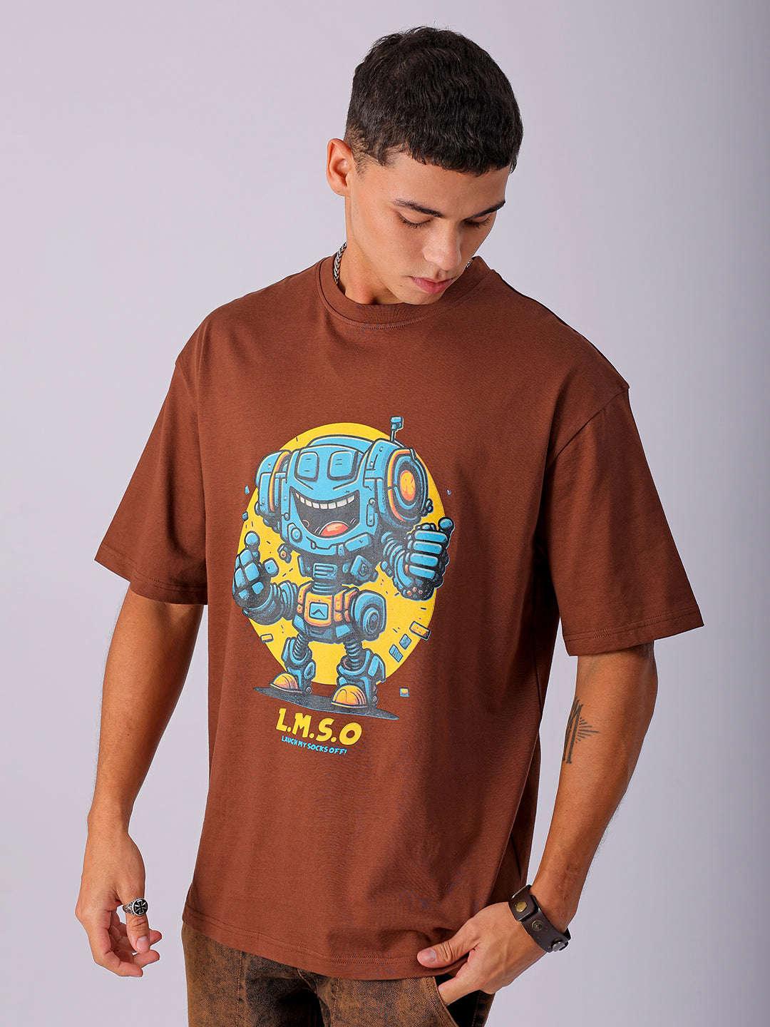 Men's Graphic Printed Oversized T-Shirt