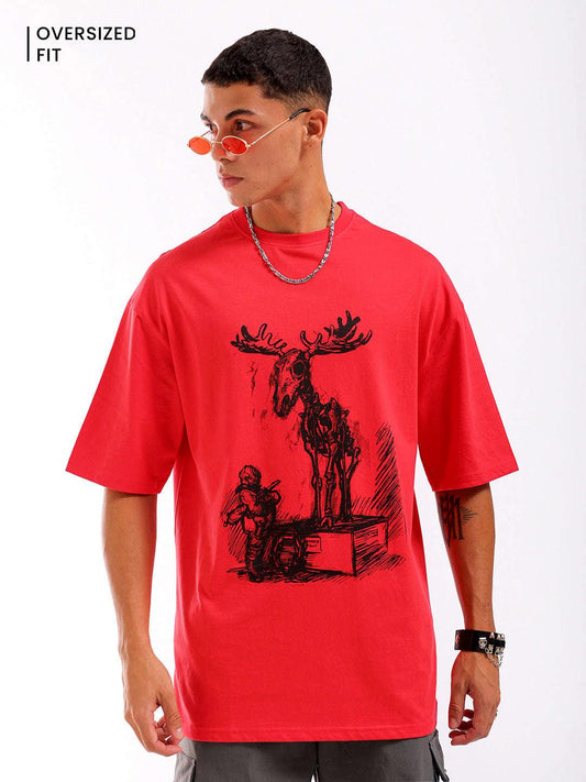 Men's Graphic Printed Oversized T-Shirt