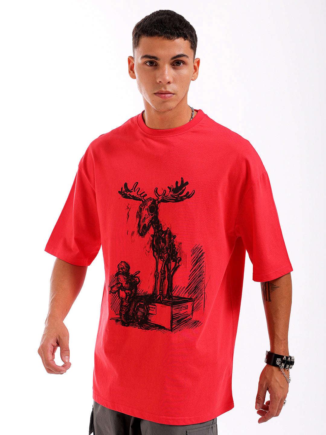 Men's Graphic Printed Oversized T-Shirt